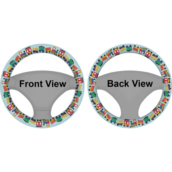 Trains Steering Wheel Cover- Front and Back