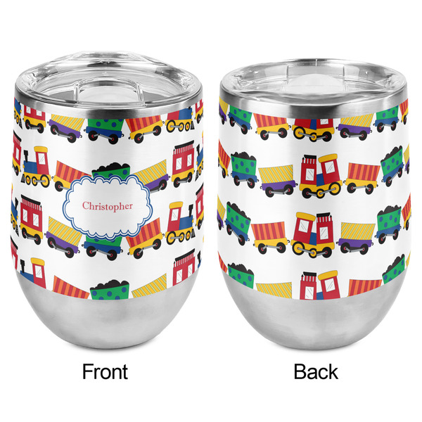 Trains Stemless Wine Tumbler - Full Print - Approval