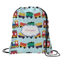 Trains Drawstring Backpack (Personalized)