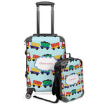 Trains Kids 2-Piece Luggage Set - Suitcase & Backpack (Personalized)