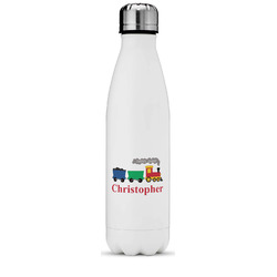 Trains Water Bottle - 17 oz. - Stainless Steel - Full Color Printing (Personalized)