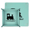 Trains Teal Faux Leather Valet Trays - PARENT MAIN