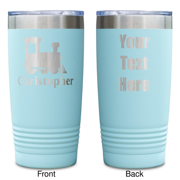Trains Teal Polar Camel Tumbler - 20oz -Double Sided - Approval
