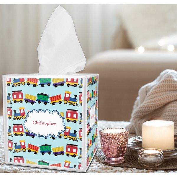 Trains Tissue Box - LIFESTYLE