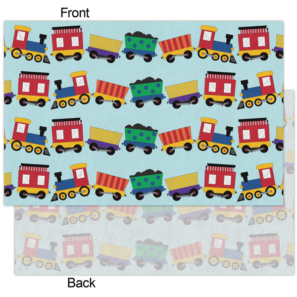 Trains Tissue Paper - Heavyweight - XL - Front & Back