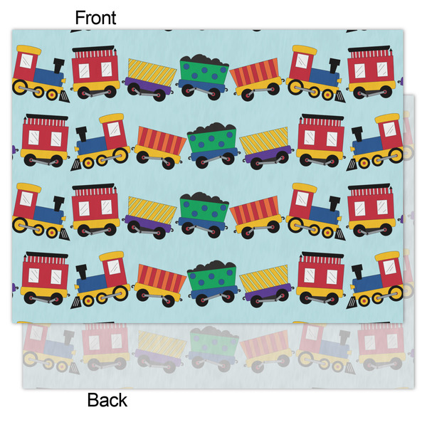 Trains Tissue Paper - Lightweight - Medium - Front & Back
