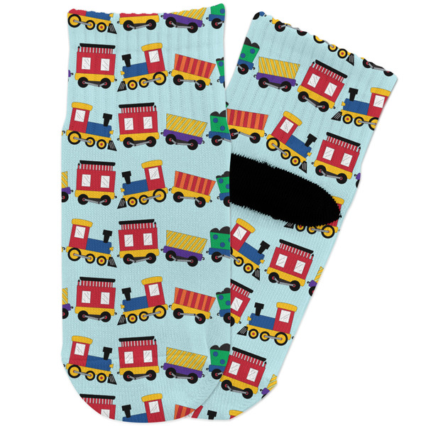Custom Trains Toddler Ankle Socks