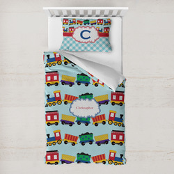 Trains Toddler Bedding Set - With Pillowcase (Personalized)