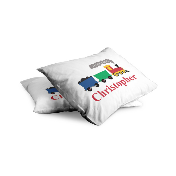 Trains Toddler Pillow Case - TWO (partial print)