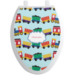 Trains Toilet Seat Decal - Elongated (Personalized)