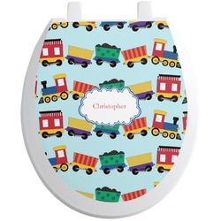 Trains Toilet Seat Decal (Personalized)
