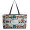 Trains Beach Totes Bag - w/ Black Handles (Personalized)
