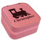 Trains Travel Jewelry Boxes - Leather - Pink - Angled View