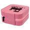 Trains Travel Jewelry Boxes - Leather - Pink - View from Rear