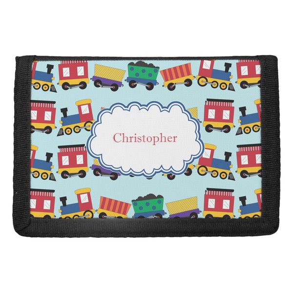 Custom Trains Trifold Wallet (Personalized)