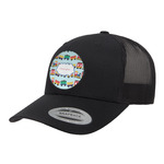 Trains Trucker Hat - Black (Personalized)