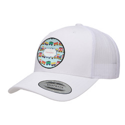 Trains Trucker Hat - White (Personalized)