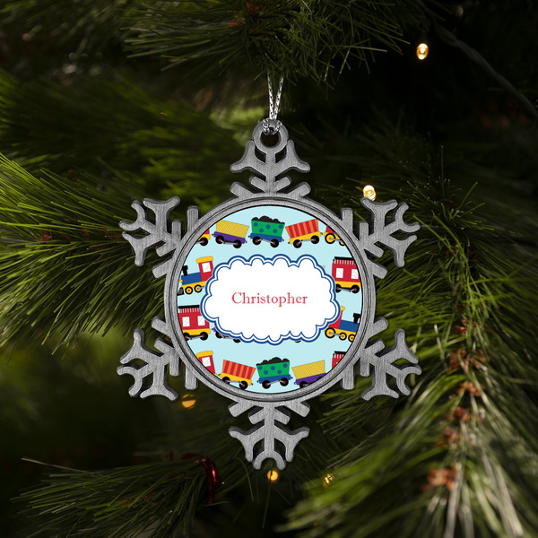 Trains Vintage Snowflake - (LIFESTYLE)