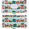 Trains Vinyl Check Book Cover - Front and Back
