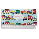 Trains Vinyl Checkbook Cover (Personalized)