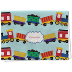 Trains Kitchen Towel - Waffle Weave - Full Color Print (Personalized)