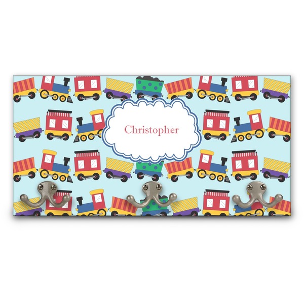 Custom Trains Wall Mounted Coat Rack (Personalized)