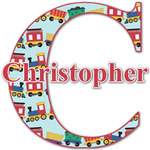 Trains Name & Initial Decal - Up to 18"x18" (Personalized)