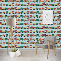 Trains Wallpaper & Surface Covering (Peel & Stick - Repositionable)
