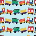 Trains Wallpaper & Surface Covering (Water Activated 24"x 24" Sample)