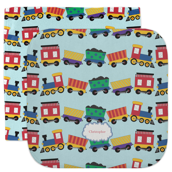 Custom Trains Facecloth / Wash Cloth (Personalized)