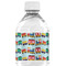 Trains Water Bottle Label - Back View
