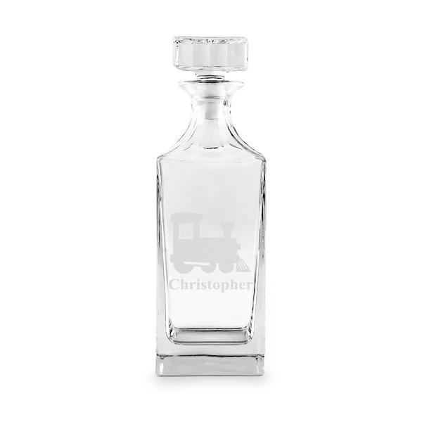 Trains Whiskey Decanter - 30oz Square - FRONT