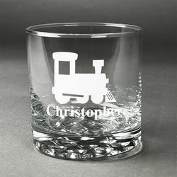 Trains Whiskey Glass - Engraved (Personalized)