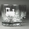 Trains Whiskey Glasses Set of 4 - Engraved Front