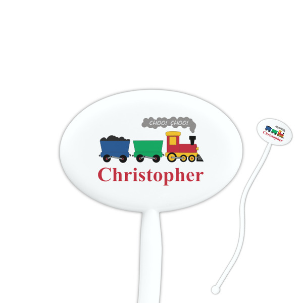 Custom Trains Oval Stir Sticks (Personalized)