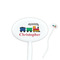 Trains Oval Plastic Stir Sticks (Personalized)