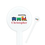 Trains Round Plastic Stir Sticks (Personalized)