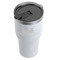 Trains White RTIC Tumbler - (Above Angle View)