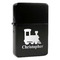Trains Windproof Lighters - Black - Front/Main