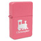 Trains Windproof Lighters - Pink - Front/Main