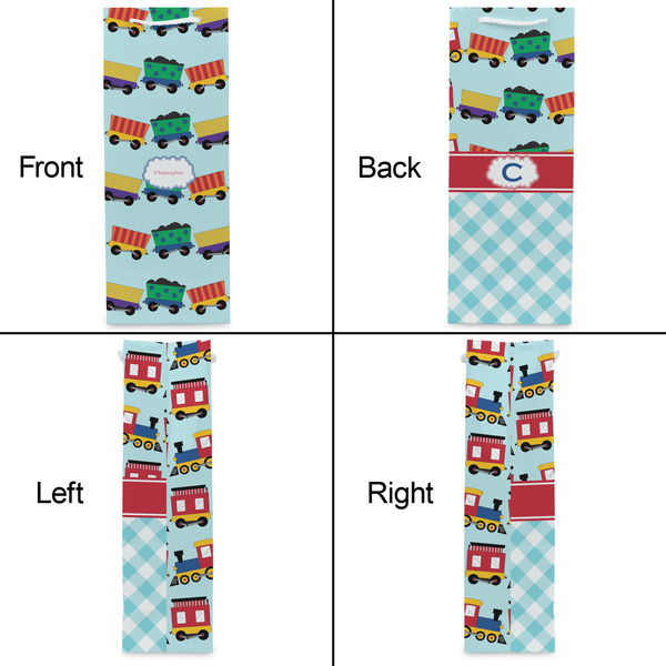 Trains Wine Gift Bag - Matte - Approval