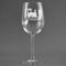 Trains Wine Glass - Engraved (Personalized)