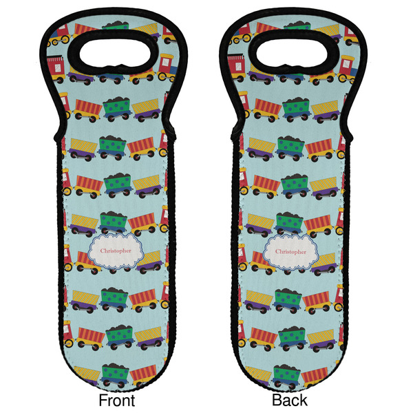 Trains Wine Tote Front & Back