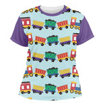 Trains Women's Crew T-Shirt - 2X Large