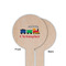 Trains Wooden 6" Food Pick - Round - Single Sided - Front & Back