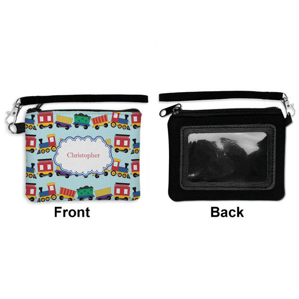 Trains Wristlet ID Cases - Front & Back
