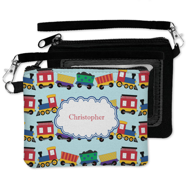 Trains Wristlet ID Cases - MAIN