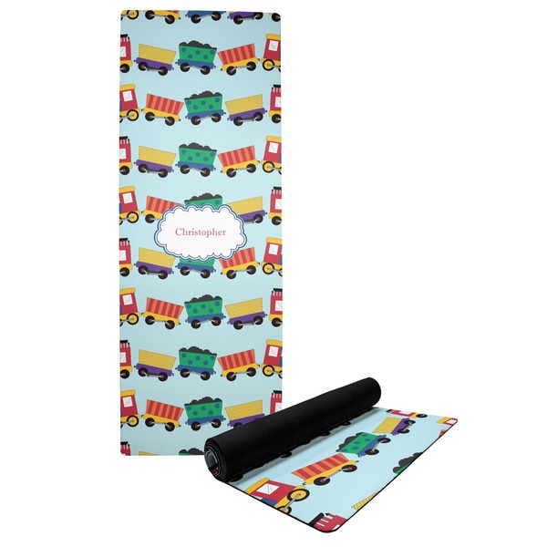 Custom Trains Yoga Mat (Personalized)