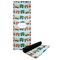 Trains Yoga Mat with Black Rubber Back Full Print View
