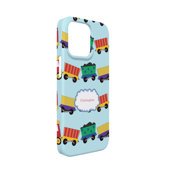 Custom Trains iPhone Case - Plastic - iPhone 13 Mini (Personalized)